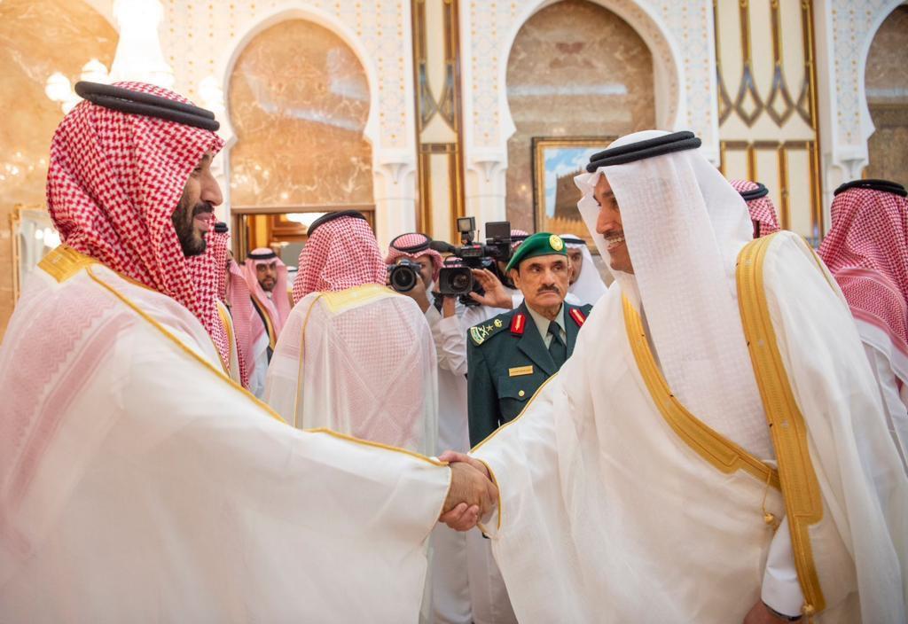 ولي العهد يستقبل المهنئين بعيد الأضحى المبارك 