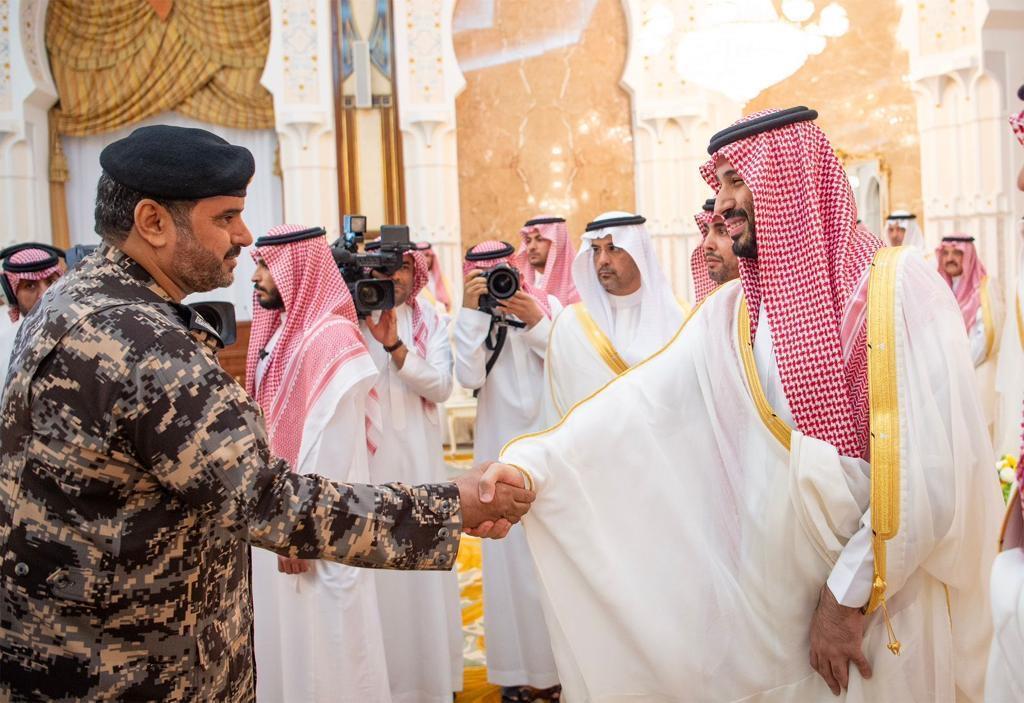 ولي العهد يستقبل المهنئين بعيد الأضحى المبارك 