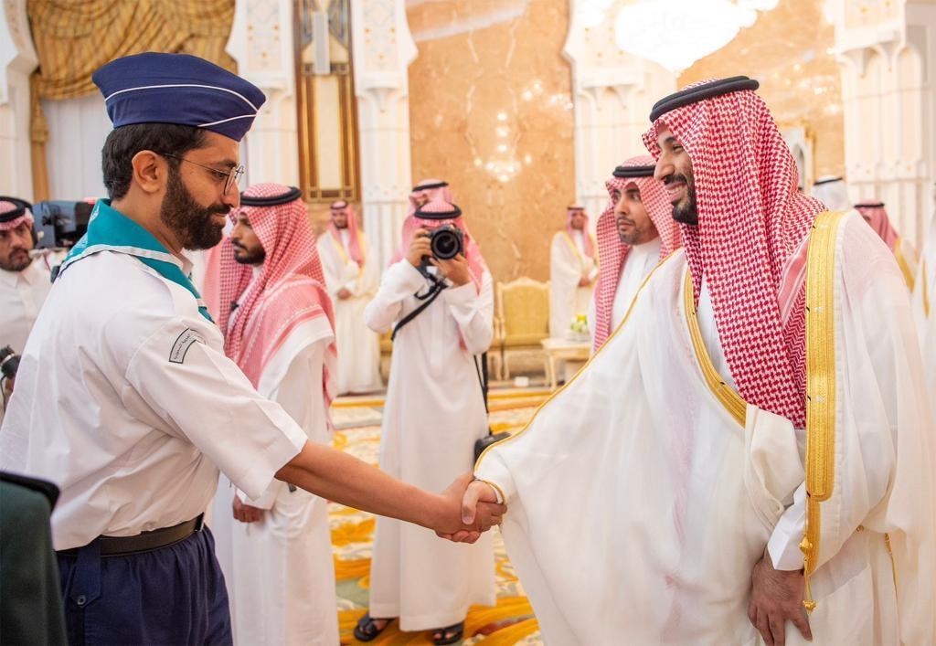 ولي العهد يستقبل المهنئين بعيد الأضحى المبارك 