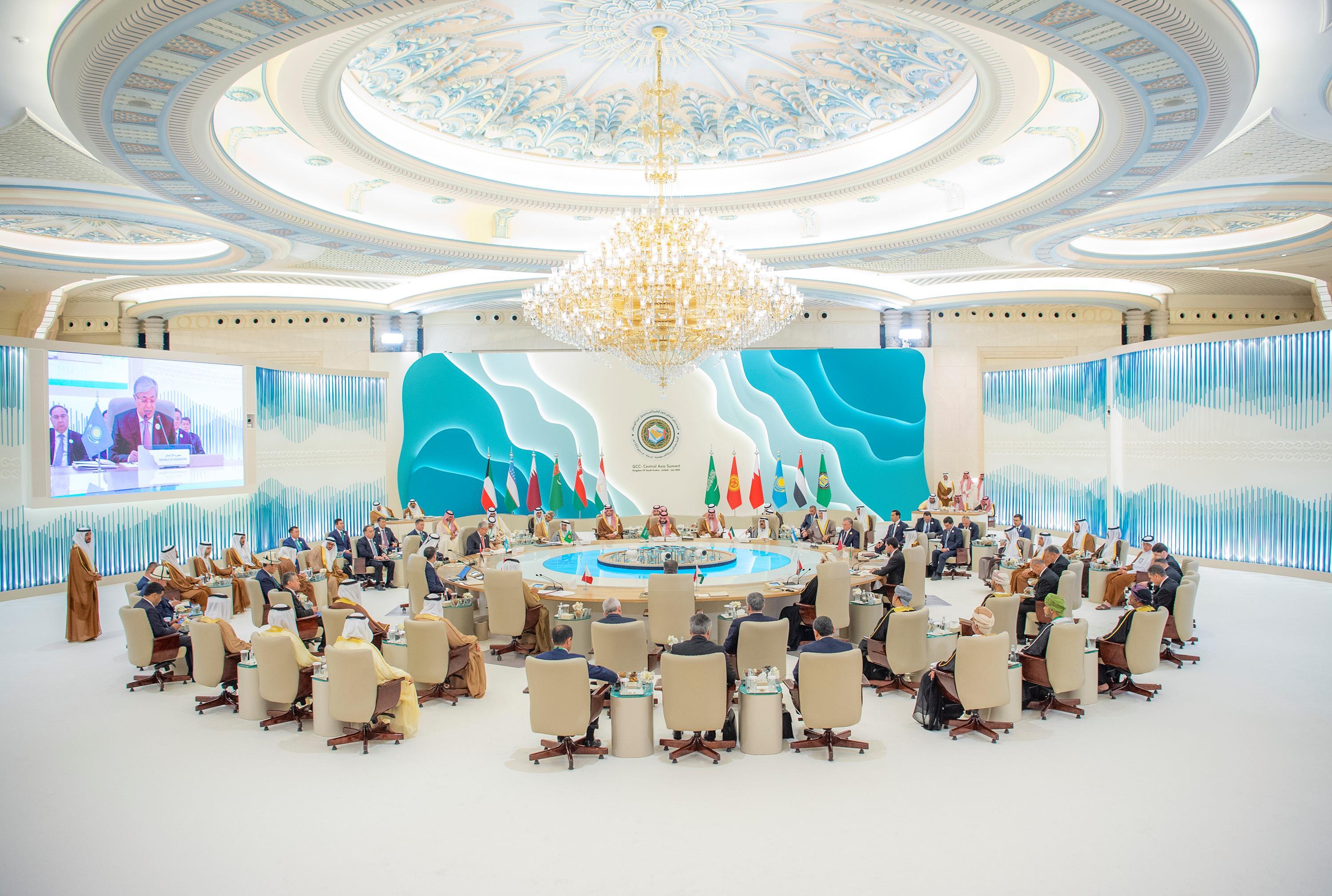 ولي العهد يرأس قمة دول مجلس التعاون لدول الخليج العربية ودول آسيا الوسطى