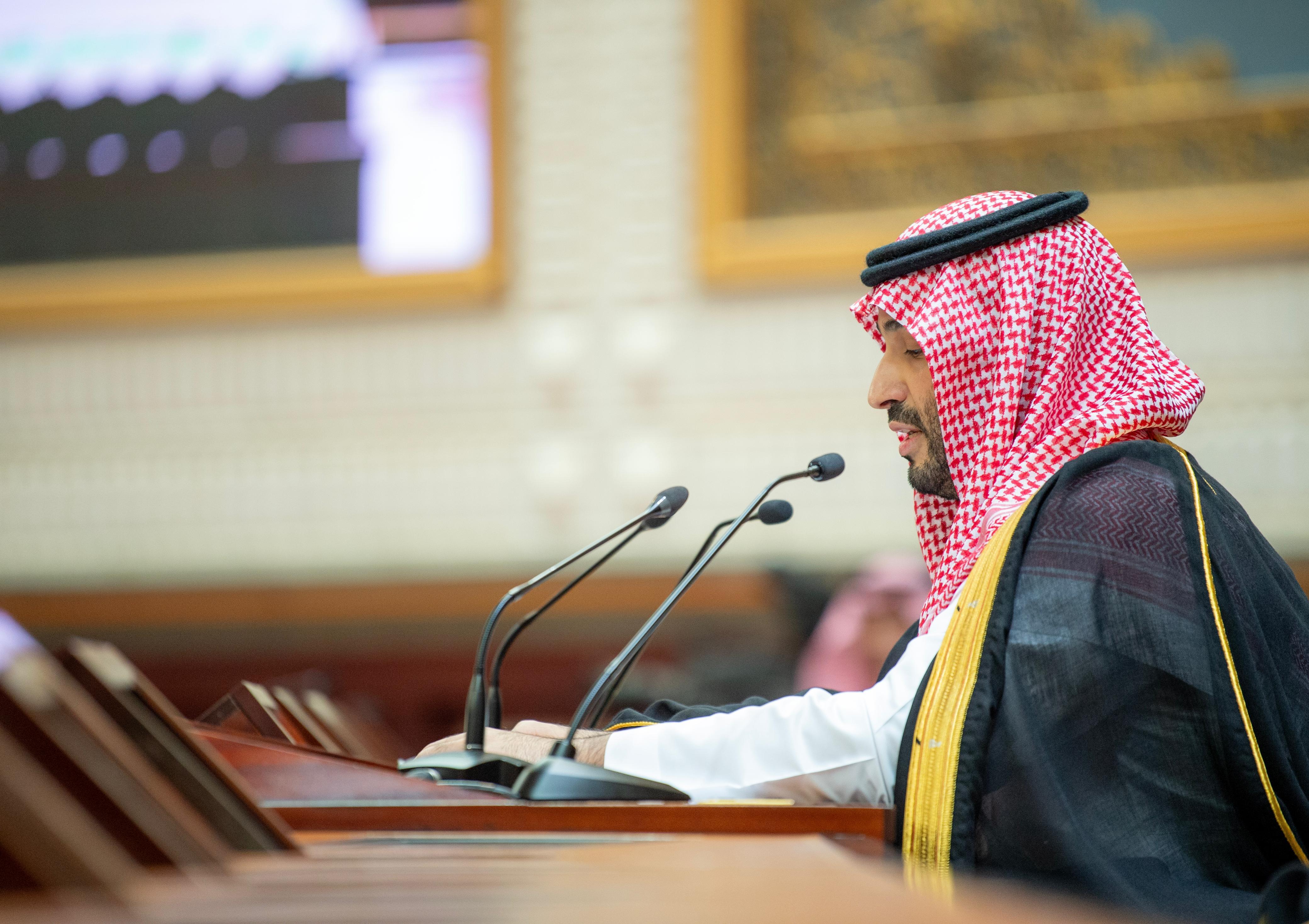 ولي العهد يفتتح أعمال السنة الأولى من الدورة التاسعة لمجلس الشورى 
