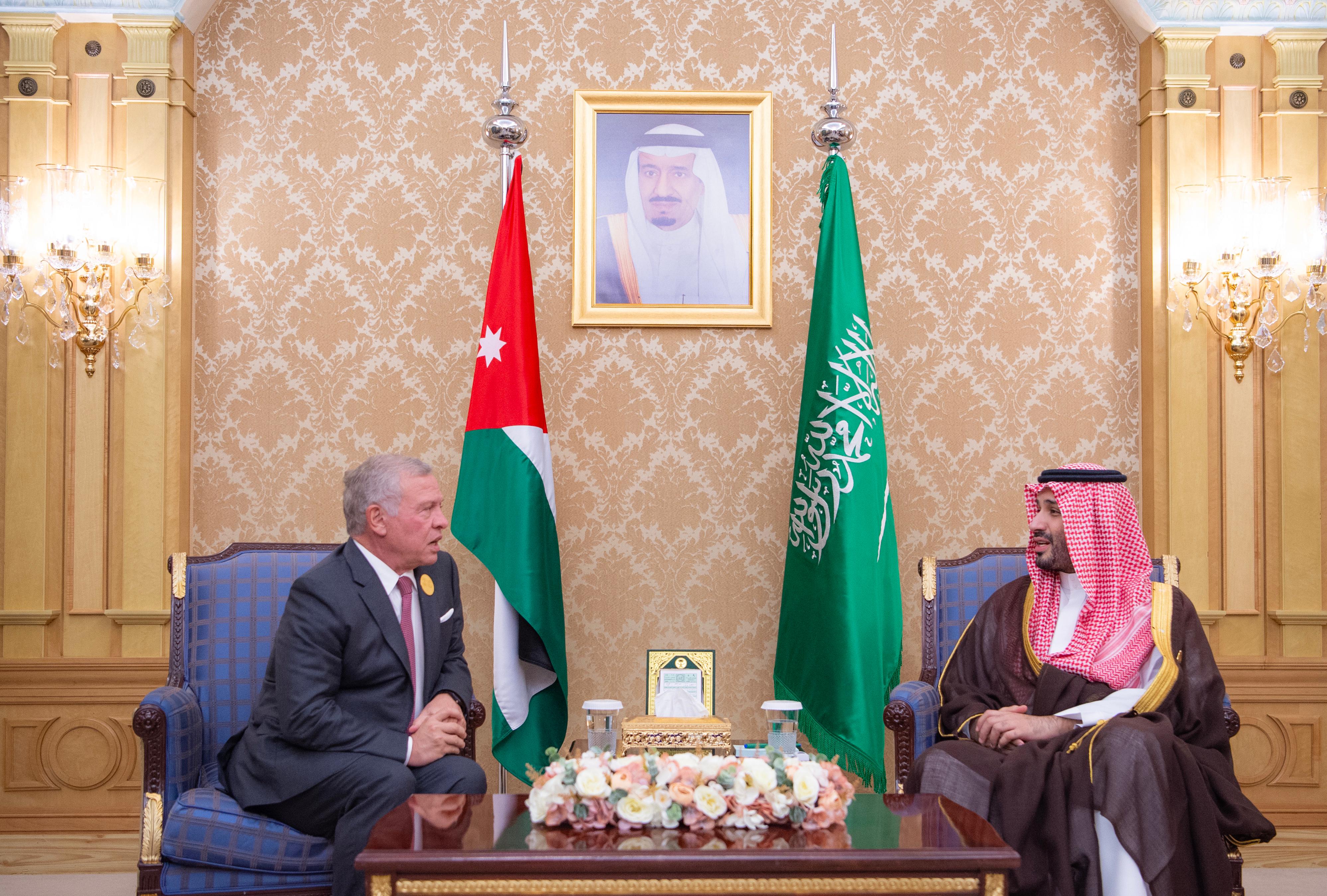 ولي العهد يلتقي ملك المملكة الأردنية الهاشمية 