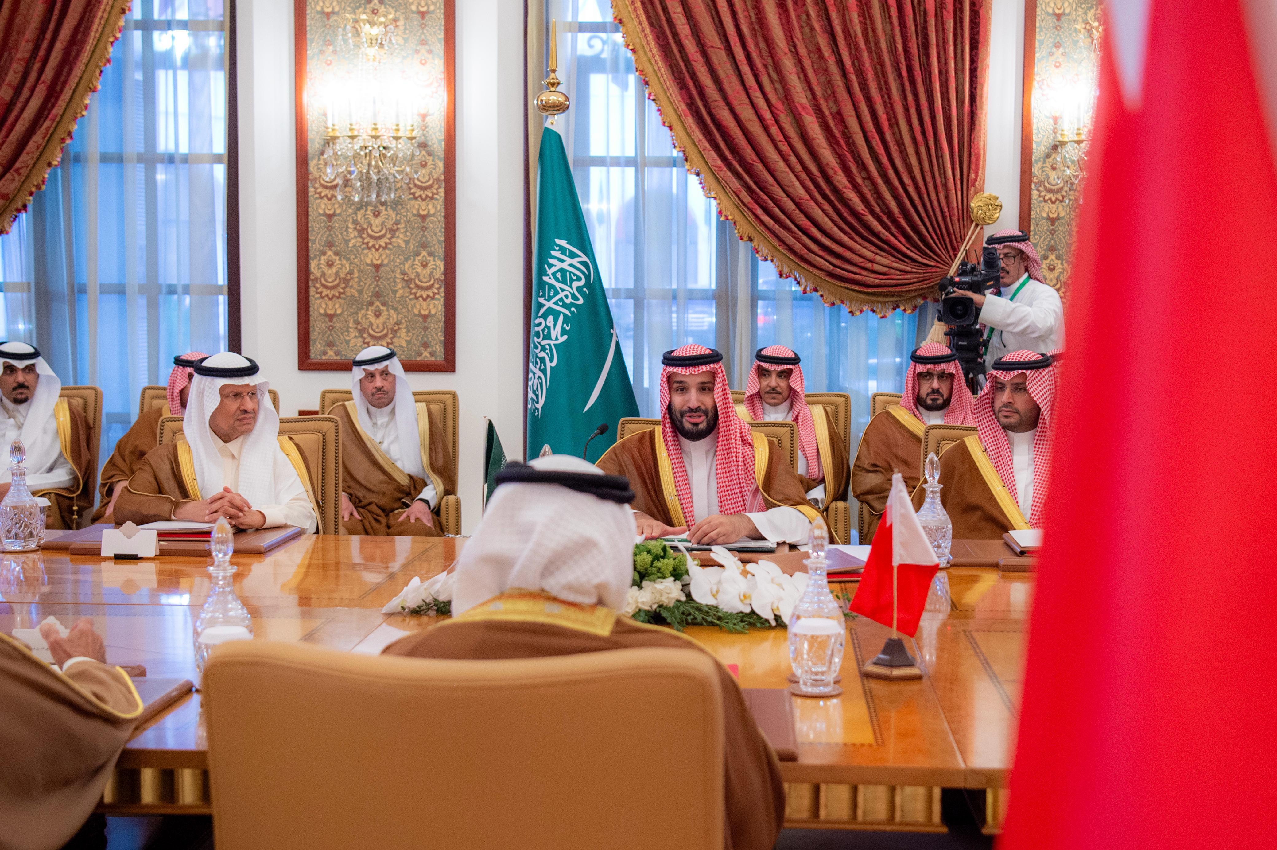ولي العهد وولي عهد مملكة البحرين يرأسان الاجتماع الرابع لمجلس التنسيق السعودي البحريني