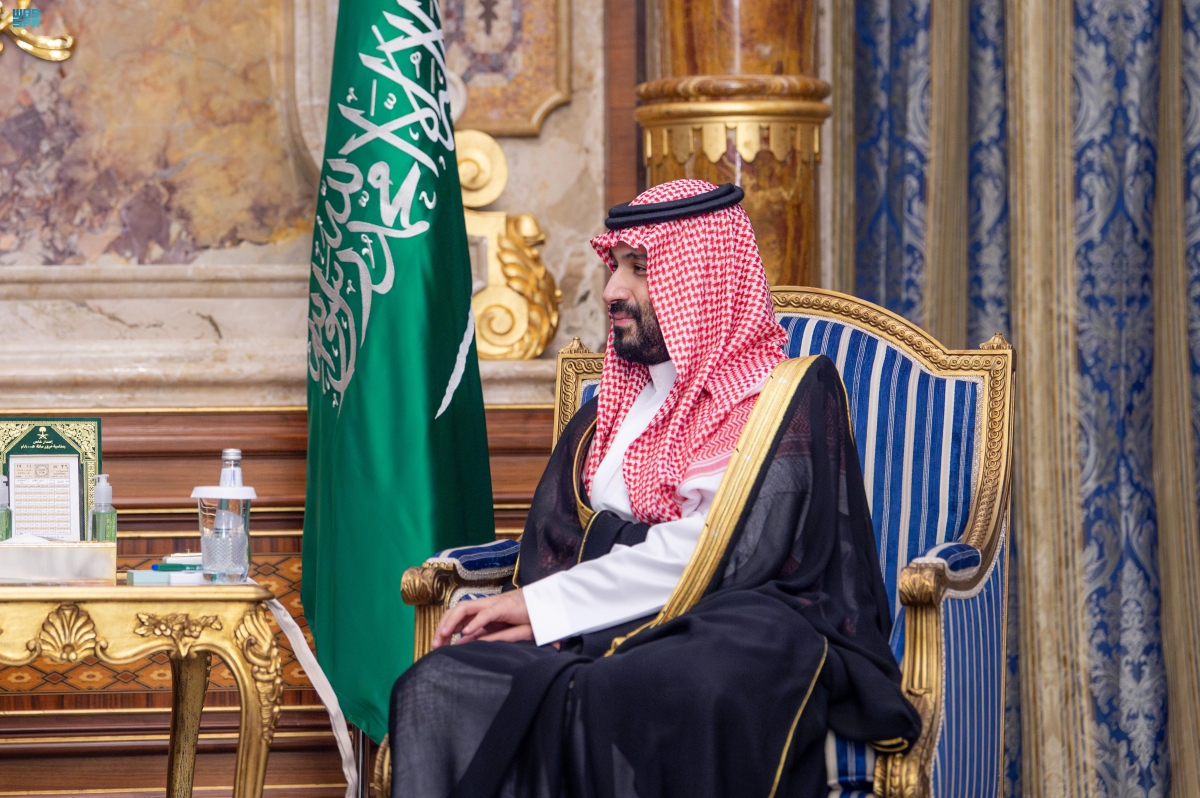ولي العهد يلتقي رئيس المجلس الأوروبي