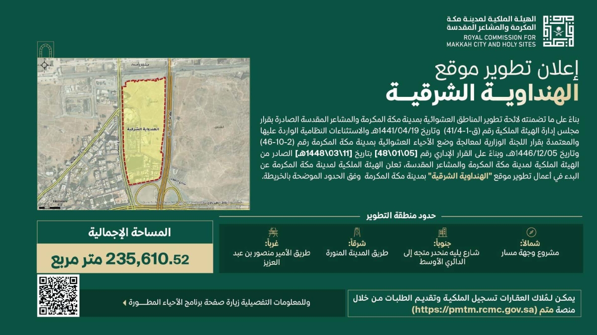 تطوير موقع الهنداوية الشرقية