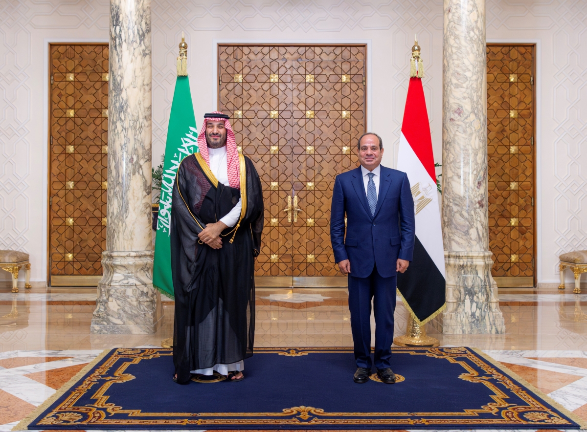 ولي العهد يلتقي الرئيس المصري ويعقدان لقاءً ثنائيًّا