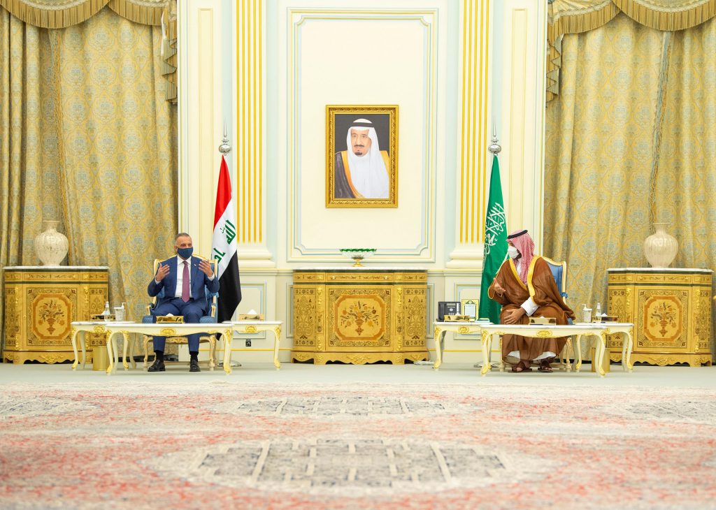 ولي العهد ورئيس الوزراء العراقي يعقدان جلسة مباحثات