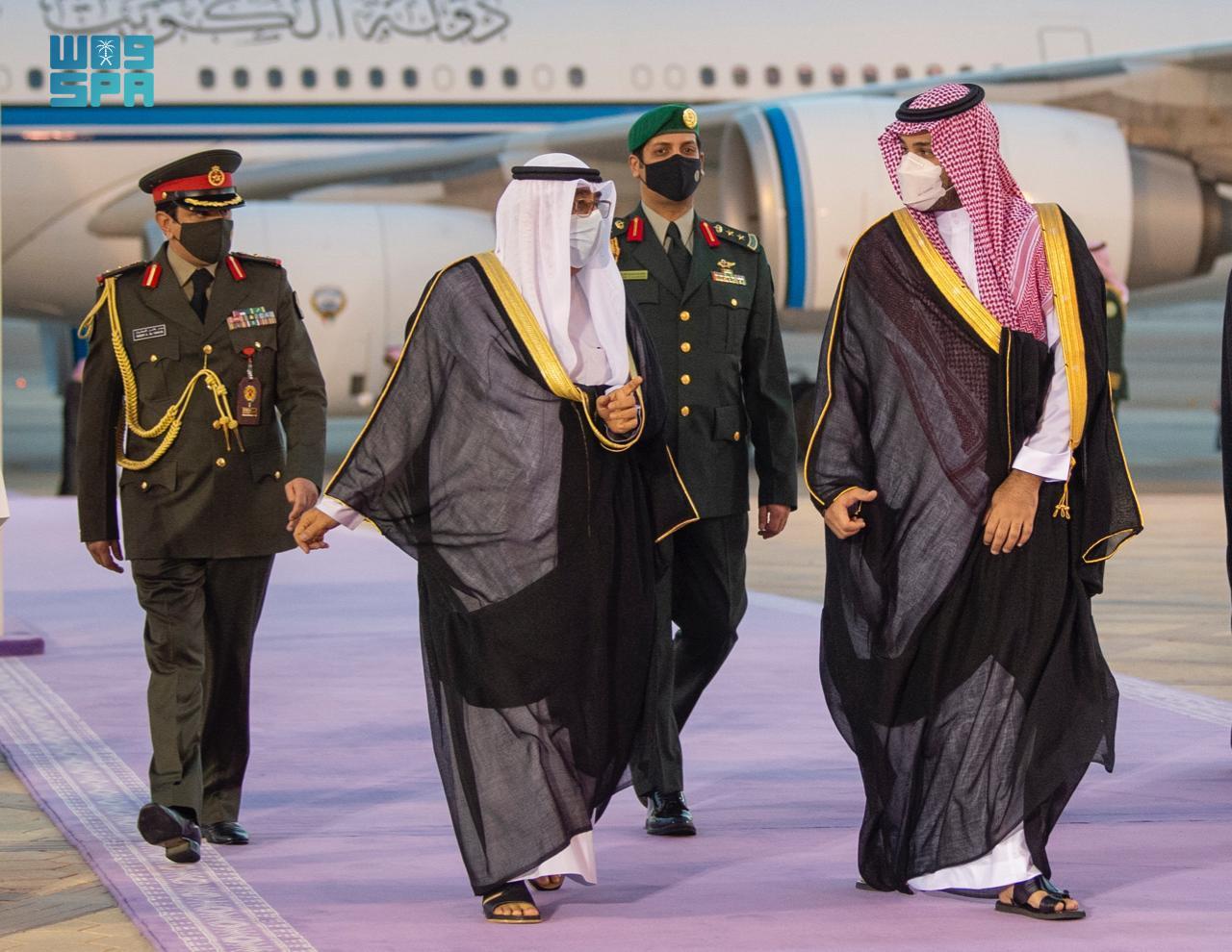 ولي العهد يستقبل الشيخ مشعل الأحمد الصباح