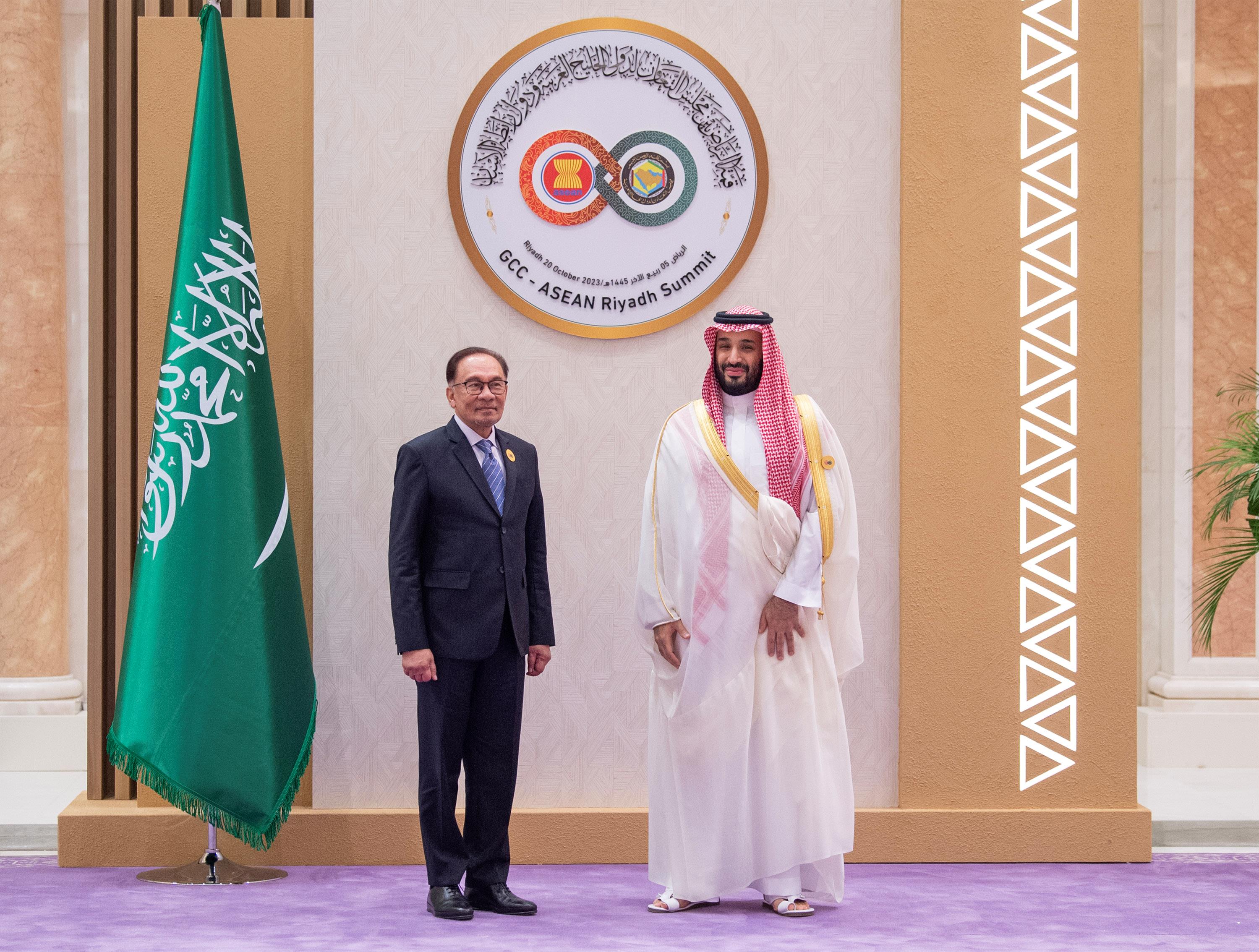 ولي العهد يرأس قمة الرياض بين مجلس التعاون لدول الخليج العربية ودول رابطة الآسيان