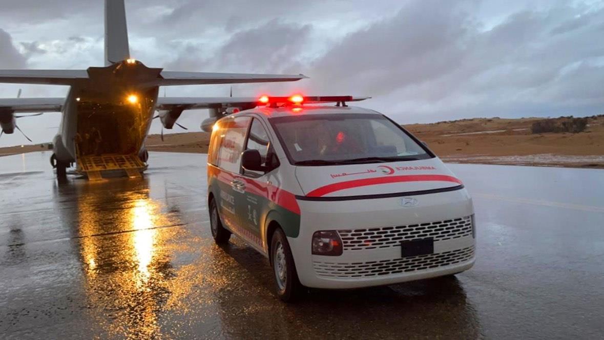 وصول الطائرة الإغاثية السعودية الرابعة عشرة لإغاثة الشعب الفلسطيني